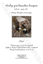 Lade das Bild in den Galerie-Viewer, Stickpackung mit Perlen &quot;Adler&quot;
