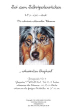 Lade das Bild in den Galerie-Viewer, Stickpackung mit Perlen &quot;Australien Shepherd&quot;
