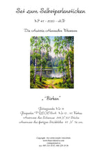 Lade das Bild in den Galerie-Viewer, Stickpackung mit Perlen &quot;Birken&quot;
