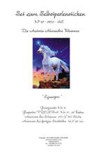 Lade das Bild in den Galerie-Viewer, Stickpackung mit Perlen &quot;Einhorn&quot;
