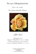 Lade das Bild in den Galerie-Viewer, Stickpackung mit Perlen &quot;Gelbe Rose&quot;
