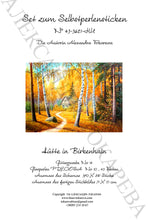 Lade das Bild in den Galerie-Viewer, Stickpackung mit Perlen &quot;Hütte in Birkenhain&quot;
