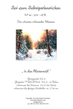 Lade das Bild in den Galerie-Viewer, Stickpackung mit Perlen &quot;Im Winterwald&quot;
