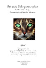 Lade das Bild in den Galerie-Viewer, Stickpackung mit Perlen &quot;Kater&quot;
