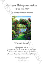Lade das Bild in den Galerie-Viewer, Stickpackung mit Perlen &quot;Paradiesische Flusslandschaft&quot;
