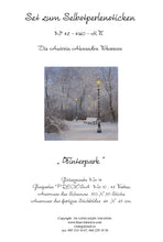 Lade das Bild in den Galerie-Viewer, Stickpackung mit Perlen &quot;Winterpark&quot;
