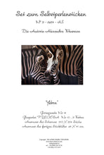Lade das Bild in den Galerie-Viewer, Stickpackung mit Perlen &quot;Zebras&quot;
