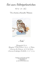 Lade das Bild in den Galerie-Viewer, Stickpackung mit Perlen &quot;Eule&quot;
