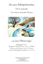 Lade das Bild in den Galerie-Viewer, Stickpackung mit Perlen &quot;an einem Wintermorgen&quot;
