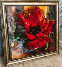 Lade das Bild in den Galerie-Viewer, Stickpackung mit Perlen &quot;Mohnblumenfantasie&quot;
