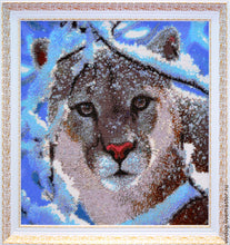 Lade das Bild in den Galerie-Viewer, Stickpackung mit Perlen &quot;Puma&quot;
