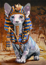 Lade das Bild in den Galerie-Viewer, Stickpackung mit Perlen &quot;Sphinx&quot;
