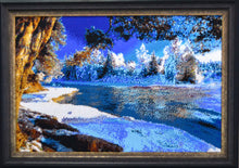 Lade das Bild in den Galerie-Viewer, Stickpackung mit Perlen &quot;Winterlandschaft&quot;
