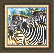 Lade das Bild in den Galerie-Viewer, Stickpackung mit Perlen &quot;Zebra&quot;
