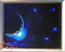 Lade das Bild in den Galerie-Viewer, Stickpackung mit Perlen &quot;Kosmos&quot;

