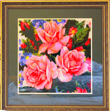 Lade das Bild in den Galerie-Viewer, Stickpackung mit Perlen &quot;Rose 29&quot;
